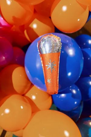 Фолио балон Микрофон - диско парти / Disco party - 3 броя