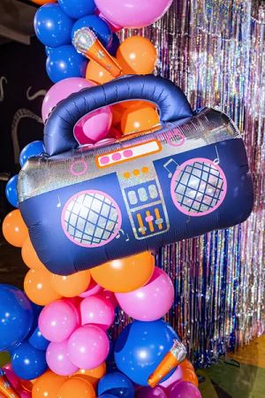 Фолиев балон Касетофон Boombox / Disco party