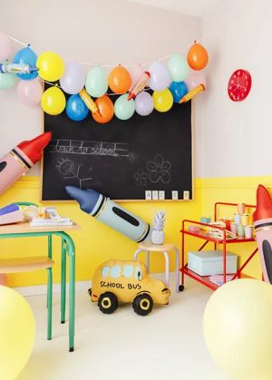 Стоящ фолиев балон Училищен автобус / School Bus