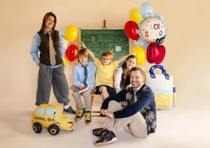 Стоящ фолиев балон Училищен автобус / School Bus