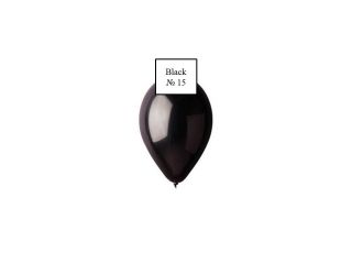 Латексов балон Black №15/014 - 25 см -20 бр./пак.