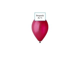 Латексов балон Burgundy №71/047 - 25 см -20 бр./пак