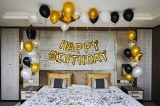 Фолио надпис Happy Birthday Gold