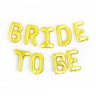 Фолио надпис "Bride to be" -златен