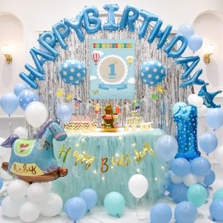 Фолио надпис Happy Birthday Blue
