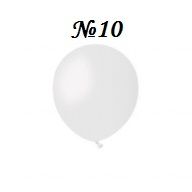 Латексов балон White №10 /001 - 12 см - 100 бр./пак.