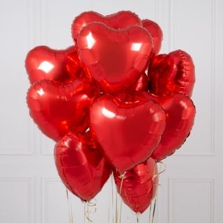 Балон Сърце от фолио-Червен