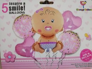 К-кт "Бебе" 5 бр.фолио балони момиче
