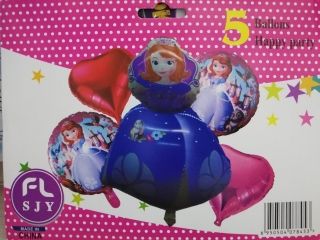 К-кт "Принцеса София" - 5 бр.фолио балони