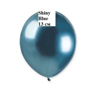 Хром балон Shiny Blue - 13 см