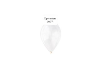Латексов балон Прозрачен №57 /30 см - с хелий 1 бр.