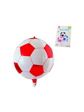 Фолио балон " 3 D Топка"-червена с хелий