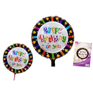 Фолио балон "Happy birthday" с