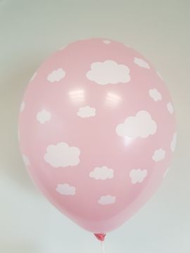 Балони Облачета розови -1 бр. с хелий