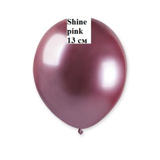 Хром балон Shiny Pink - 13 см/ 100 бр. пак.