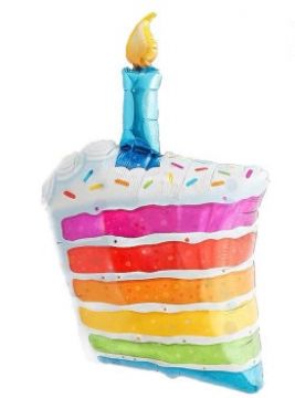 Фолио балон "Парче торта" с хелий