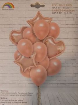 К-кт балони Розово злато - 16 бр.