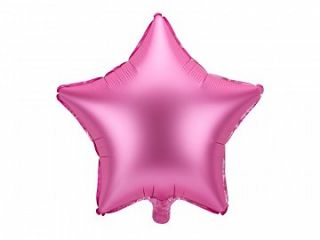 Фолио балон Звезда Розов мат