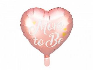 Фолио балон Сърце Mom to be - розов