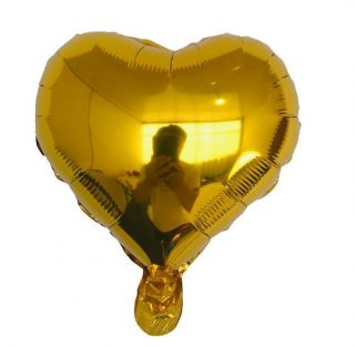 Фолио балон Сърце - Златно