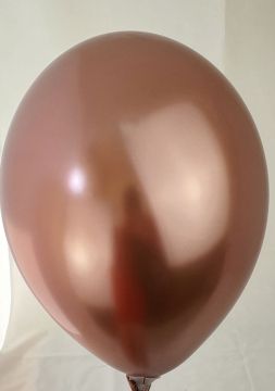 Хром балон цвят Розово злато / Rose gold - 50 бр.