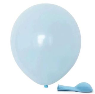 Латексов балон Макарон цвят Светло син 27 см- 100 бр/пак