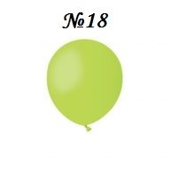Латексов балон Light Green №18/011- 12 см -10 бр./пак