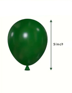 Латексов балон Ретро цвят Зелен 12 см.- 100 бр./пак.