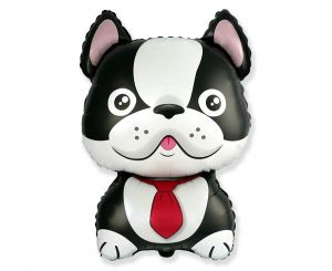 Фолио Балон Bulldog /Куче черно с хелий
