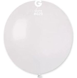 Латексов балон White №62/029 - 38 см с хелий - 1 бр.