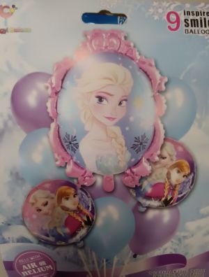 Комплект балони Frozen / Елза и Анна - 9 броя