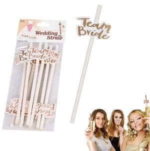 Сламки за моминско парти Team Bride