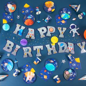 Банер Нappy Вirhday Космос