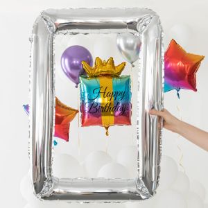 Фолиев балон Сребърна рамка