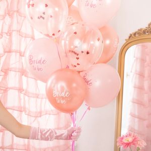 Латексови балони за Моминско парти Bride to be - 6 броя
