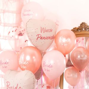 Латексови балони за Моминско парти Bride to be - 6 броя
